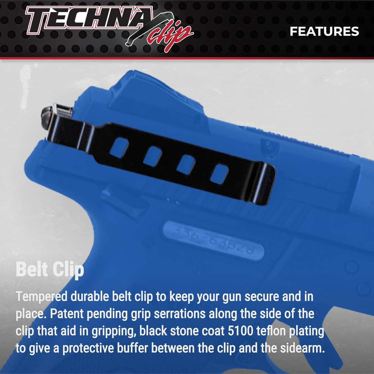 Techna Clip Concealment System Ruger SR9/C Gun-Clip Ambidextrous SR9BA Techna Clip Concealment System Ruger SR9/C Gun-Clip Ambidextrous SR9BA