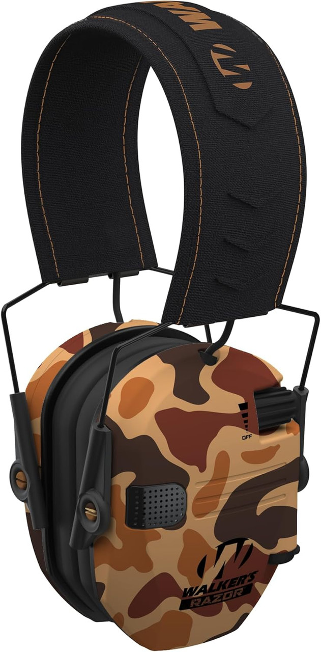 Walker's Razor Slim Electronic Ear Muffs Rating Of 23dB - Duck Camo OSFM