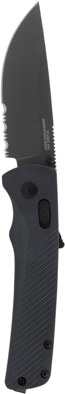 SOG Flash AT Partially Serrated Folding Knife D2Steel Blade Urban Grey USED