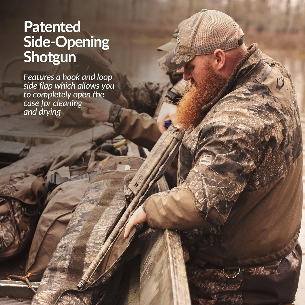 Drake Waterfowl Side-Opening Soft Shotgun Case - Old School - 52" Length