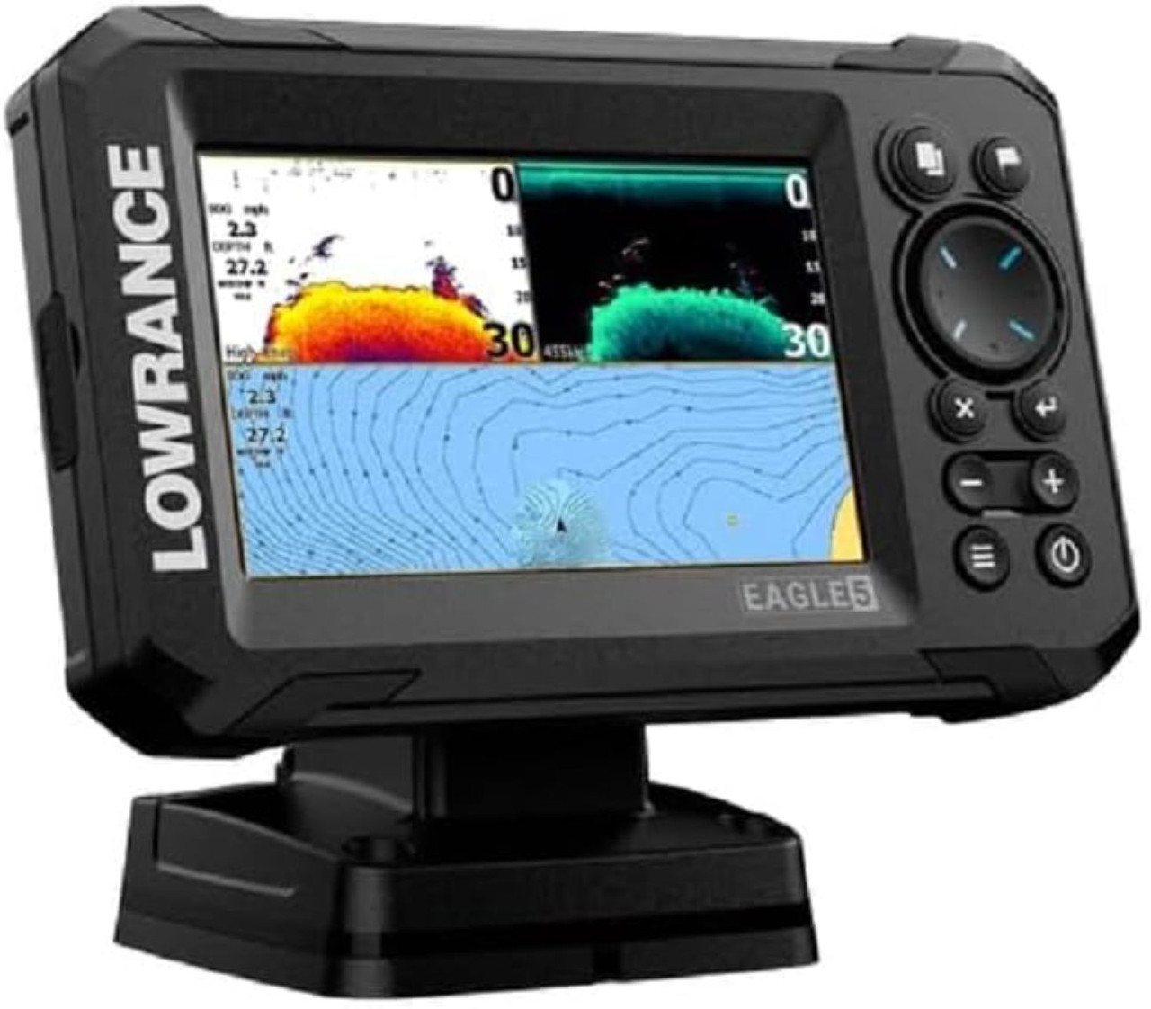 Lowrance Eagle 5 SplitShot HD Transducer 5" IPS Screen C-MAP Charts Black Lowrance Eagle 5 SplitShot HD Transducer 5" IPS Screen C-MAP Charts Black