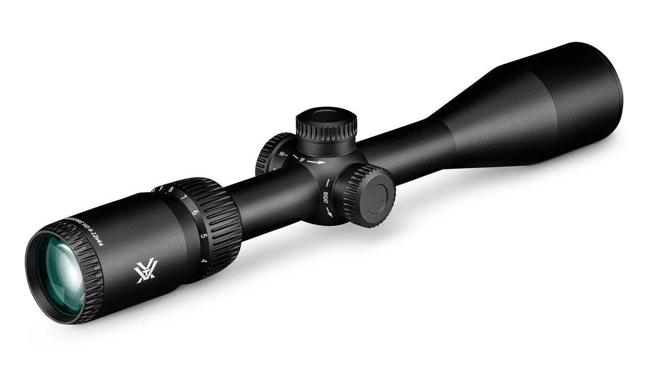 Vortex Crossfire HD 4-12x44 WideRange Plex MOA Reticle 1" Tube Black