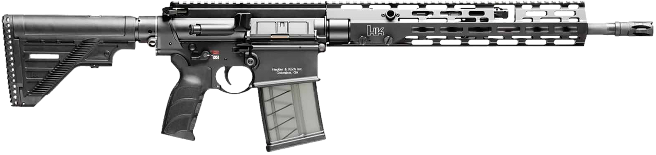 HK 81000830 MR762 A4 762x51 10+1 16.50" BBL Black Threaded 6 Position Ambi