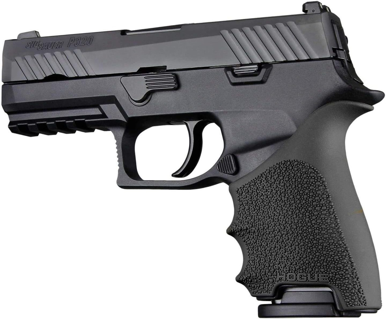 Hogue HandAll Beavertail Grip Sleeve Sig Sauer P320 Compact Black