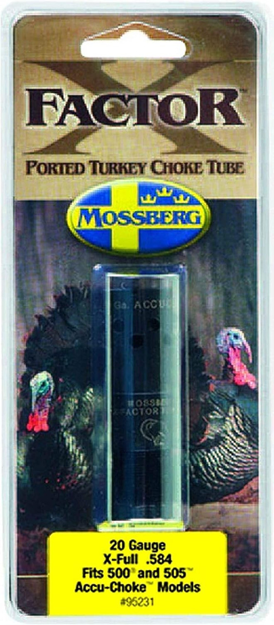 Mossberg 500 XFactor Extended Ported 20 Gauge Extra Full Turkey Choke Tube