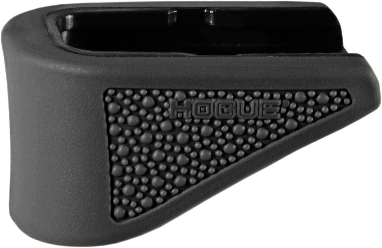 Hogue OverMolded Rubber Grip Base Pad Glock 42 .380 6Rd Magazine Black