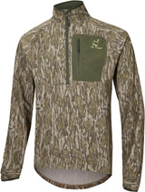 Drake Waterfowl SWT Half Zip Pullover w/ Spider Web Technology Bottomland M
