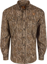 Drake Ol' Tom Wingshooter Trey Long Sleeve Buttoned Shirt Bottomland 2XL