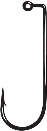 Gamakatsu 90 Degree Round Bend Heavy Wire Jig Hook Black Sz 4/0 Pack Of 25