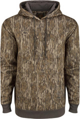 Drake Waterfowl Men Ol' Tom Back Eddy Embossed Hoodie Bottomland Medium
