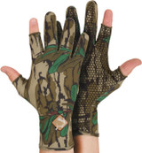 Drake Performance Stretch-Fit Shooter Turkey Gloves Greenleaf S/M