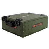 YakAttack ShortStak Solo Storage Box Low-Profile W/ Lid 13"x16" Ranger Grn