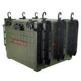 YakAttack BlackPak Pro 16" x 16" Fishing Crate W/ 6 Rod Holders Ranger Grn