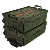 YakAttack TracPak Combo 2 Stackable Boxes w/ Quick Release Base Ranger Grn