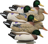 Higdon Outdoors Battleship Mallard Duck Decoys w/ Bag  Variety 6pk USED