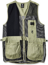 Browning Trapper Creek Shooting Vest Sage Black Size Large 3050265403 USED