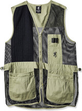 Browning Trapper Creek Shooting Vest Sage Black Size Large 3050265403 USED