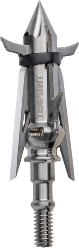 TenPoint Nemesis Titanium Broadhead - 3Pk - Four-Blade, Expandable Design