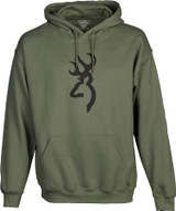Browning Men's Buckmark Hoodie Pullover Hooded Sweatshirt X-Large Green