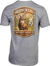 Browning Men's Graphic Typical Buck Logo T-Shirt Large Graphite Heather