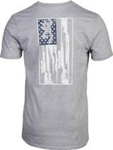 Browning Men's Legacy Flag W/ Buckmark Logo T-Shirt Heather Gray 2XL