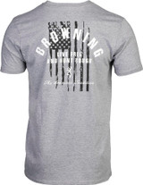 Browning Men's Hunt Tough Graphic Logo Cotton T-Shirt Heather Gray X-Large