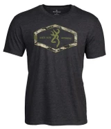 Browning Men's Hexlock Graphic T-Shirt Cotton Blend Dark Gray X-Large