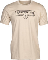 Browning Men's Contour Graphic Logo T-Shirt Tan/Brown 3X-Large