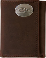 Drake Waterfowl Unisex Durable Compact Leather Tri-Fold Wallet Brown