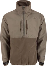 Drake Men MST CommandXT Eqwader 1/2 Zip Jacket w/DWR Finish Mud Brown L