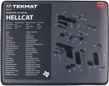 TekMat Ultra Handgun Cleaning Mat 20"x15" Extra Thick .25" Hellcat Black