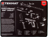 TekMat Ultra Handgun Cleaning Mat 20"x15" Extra Thick .25" MP Shield Blk