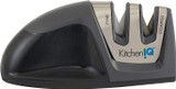 Kitchen IQ Deluxe Diamond Edge Grip Knife Sharpener Coarse & Fine Black