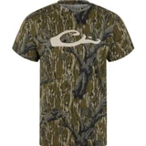 Drake Waterfowl Graphic Logo Cotton Blend T-Shirt Mossy Oak OG Treestand 2X