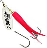 Mepps Flying C Fishing Lure Red Silver 5/8 Oz  FC58TP RD-S