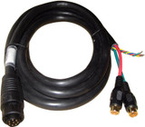 Simrad NSE/NSS Video/Data Cable 8-Pin Connector To Bare Wires 6.5ft Black