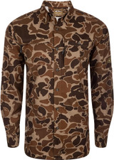 Drake Performance 8-Shot Flyweight Long-Sleeve Shirt Old School Large
