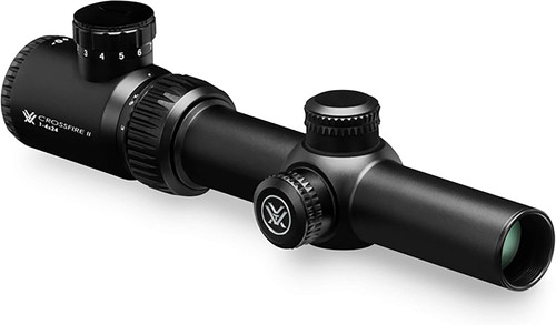 Vortex Crossfire II 1-4x24mm Rifle Scope V Brite MOA Reticle BLK CF2-31037