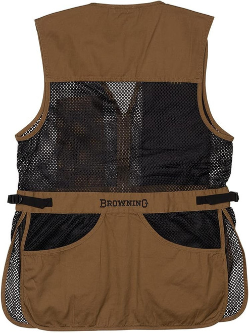 Browning Trapper Creek Shooting Vest Clay Black Size XL 3050266804