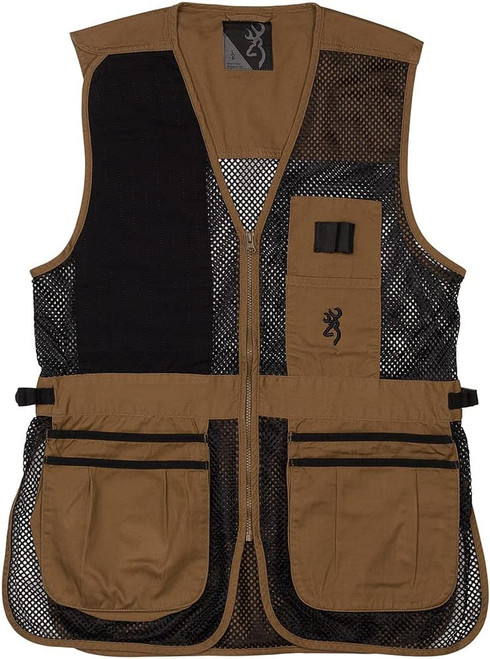 Browning Trapper Creek Shooting Vest Clay Black Size XL 3050266804