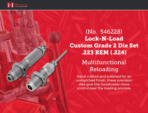 Hornady New Dimension Series I Two-Die Set 223 Remington Caliber 546228