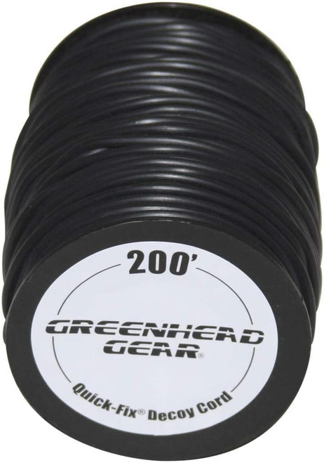 Greenhead Gear Quick Fix Duck Decoy Cord, 200 Ft, Black - 80200