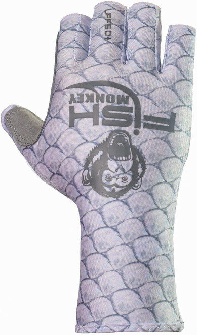 Fish Monkey Gloves Half Finger Guide Glove, Tarpon, XL - FM11-TARP-XL