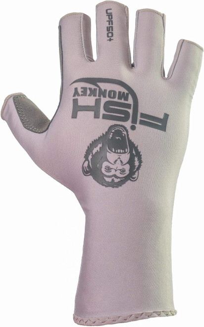 Fish Monkey Gloves Half Finger Guide Glove Light Grey XL FM11-LTGREY-XL