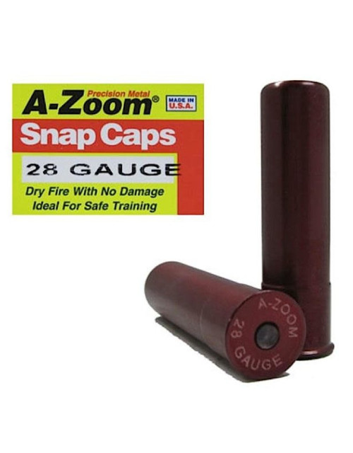 A-Zoom 28 Gauge 28 GA Precision Metal Safety Snap Caps 12214