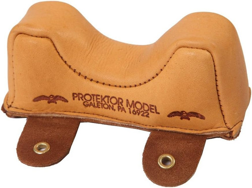 Protektor Model #2 Leather Front Owl Shooting Rest Bag Made in USA