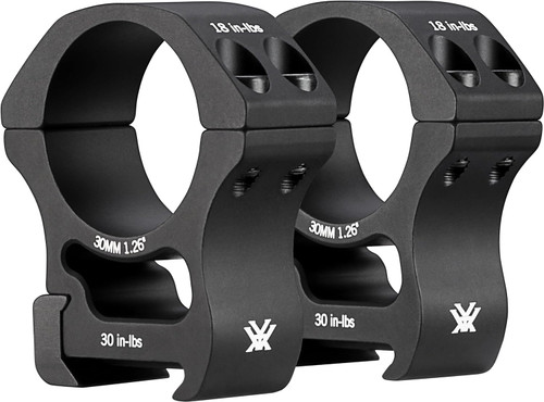 Vortex Optics Pro Series Rifle Scope Rings, 30mm High, Black - PR30-H