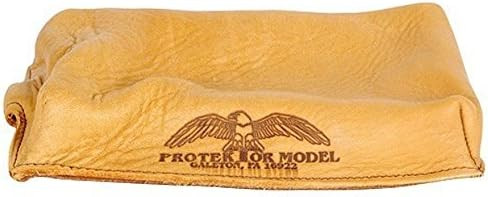 Protektor Model # 16 Leather Brick Shooting Rest Bag - Filled - Made in USA