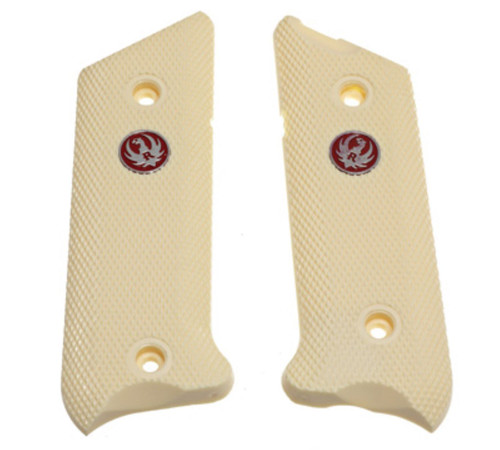 Ruger Mark III Mk 3 Simulated Ivory Grips and Grip Screws 19933