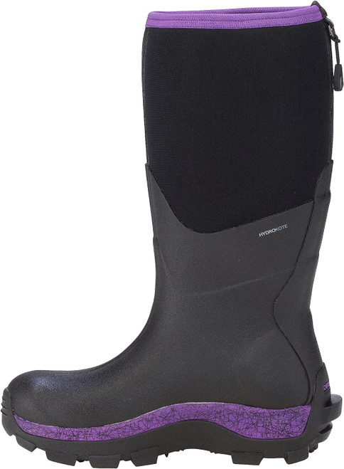 Dryshod Women's Arctic Storm Boot Hi Cut Black/Purple Size 8 ARS-WH-PP-8